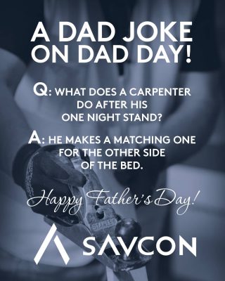 Happy Father's Day to all the strong, loving, hard working heroes in our lives!

Nothing says 'dad' quite like a dad joke! Thanks to Lewis in our team for his winning dad joke. 🤣😂😜
.
.
.
.
.
.
.
.
#savcon #savcondelivers #carpentry #building #construction #masstimberconstruction #timber #wood #craft #specialist #sustainable #environmentallyfriendly #biophilia #natural #living #breathing #architecture #decorate #interiors #exteriors #buildingfacades #workwell #livewell #fathersday #dad #dadday #bestdadintheworld #dadjoke #funny #humour